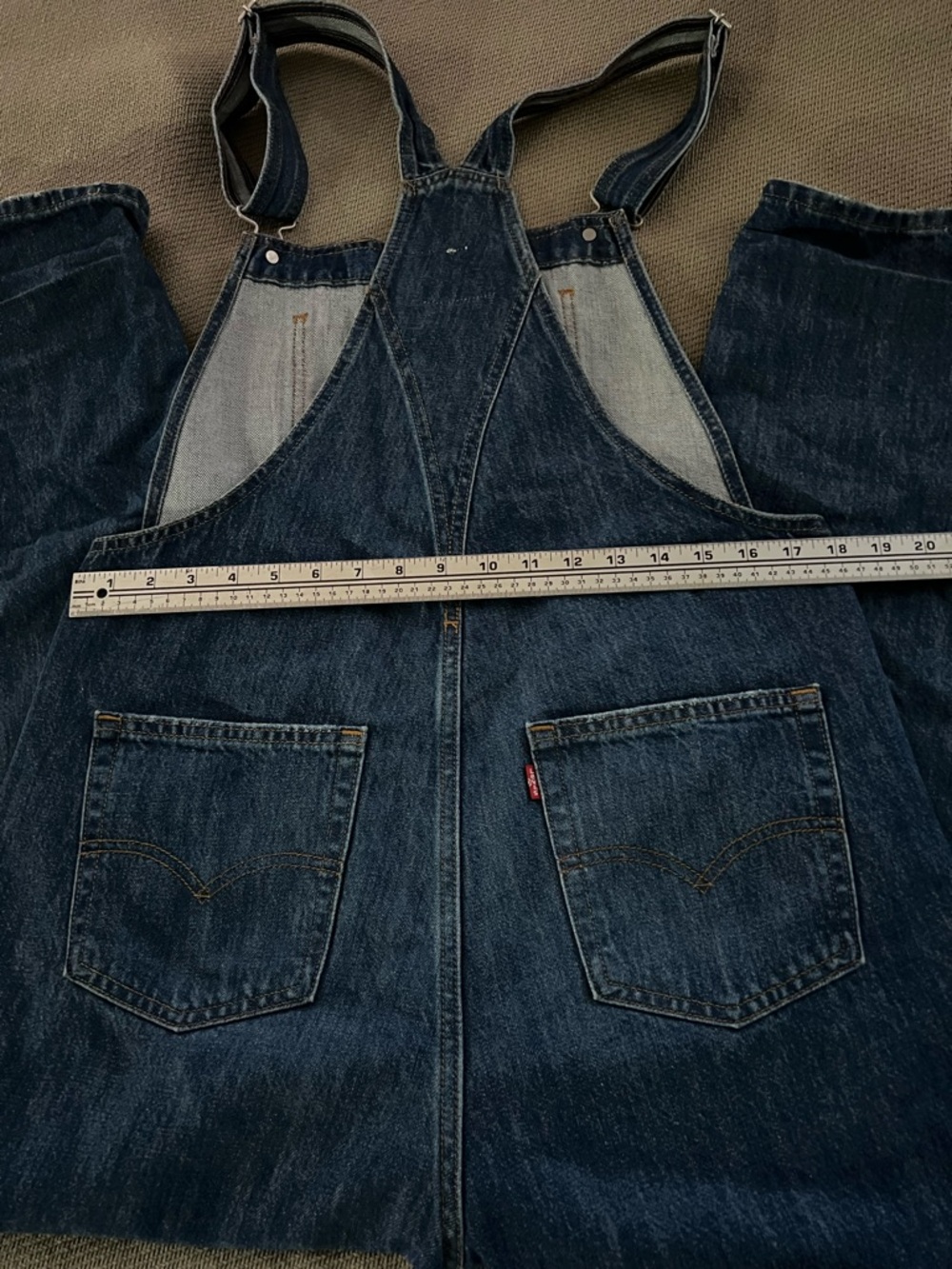 SOLD! Levi's Women Vintage Denim Jean Overalls XL - Picture 4 of 16